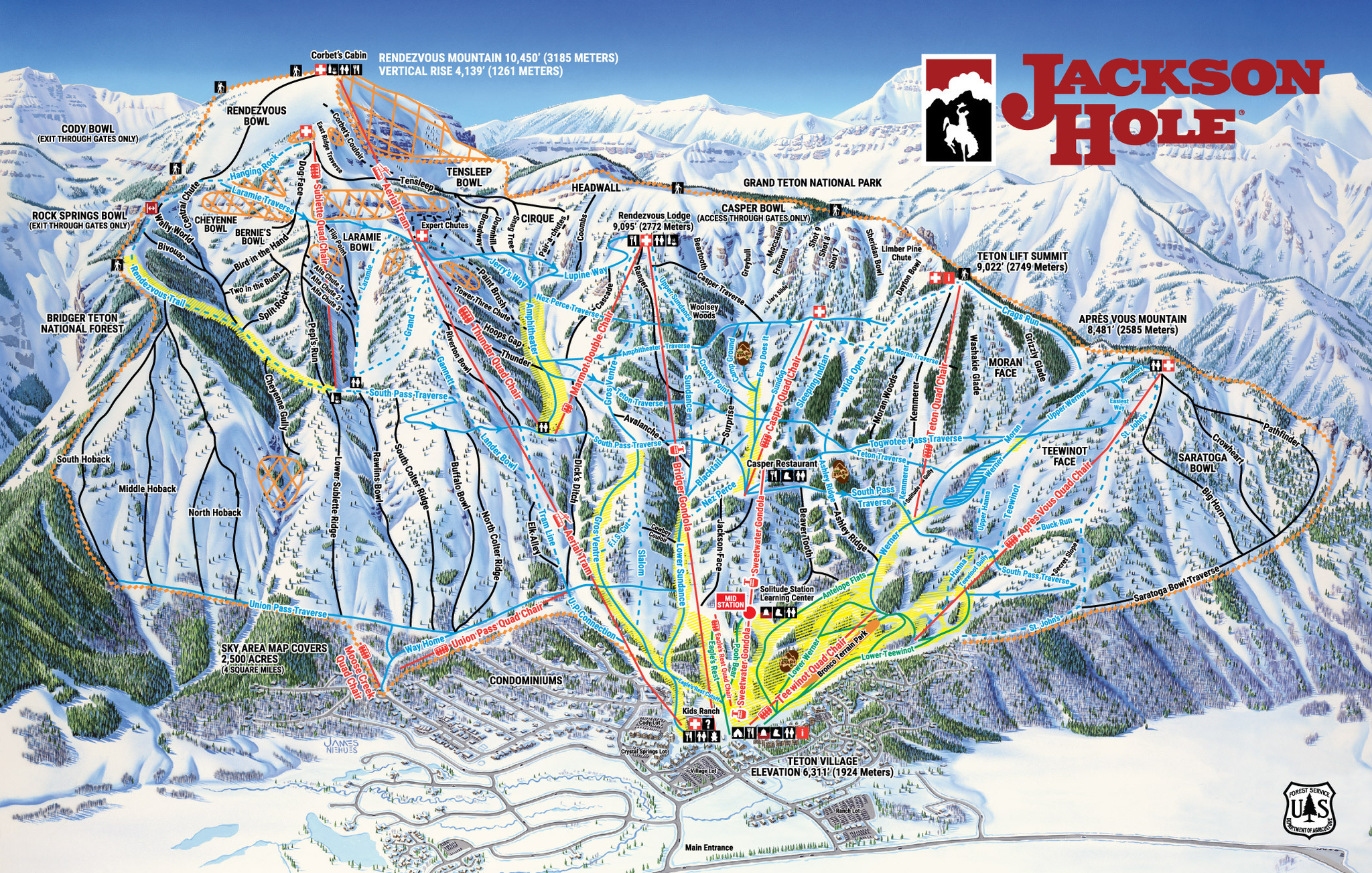 Jackson Hole trail map